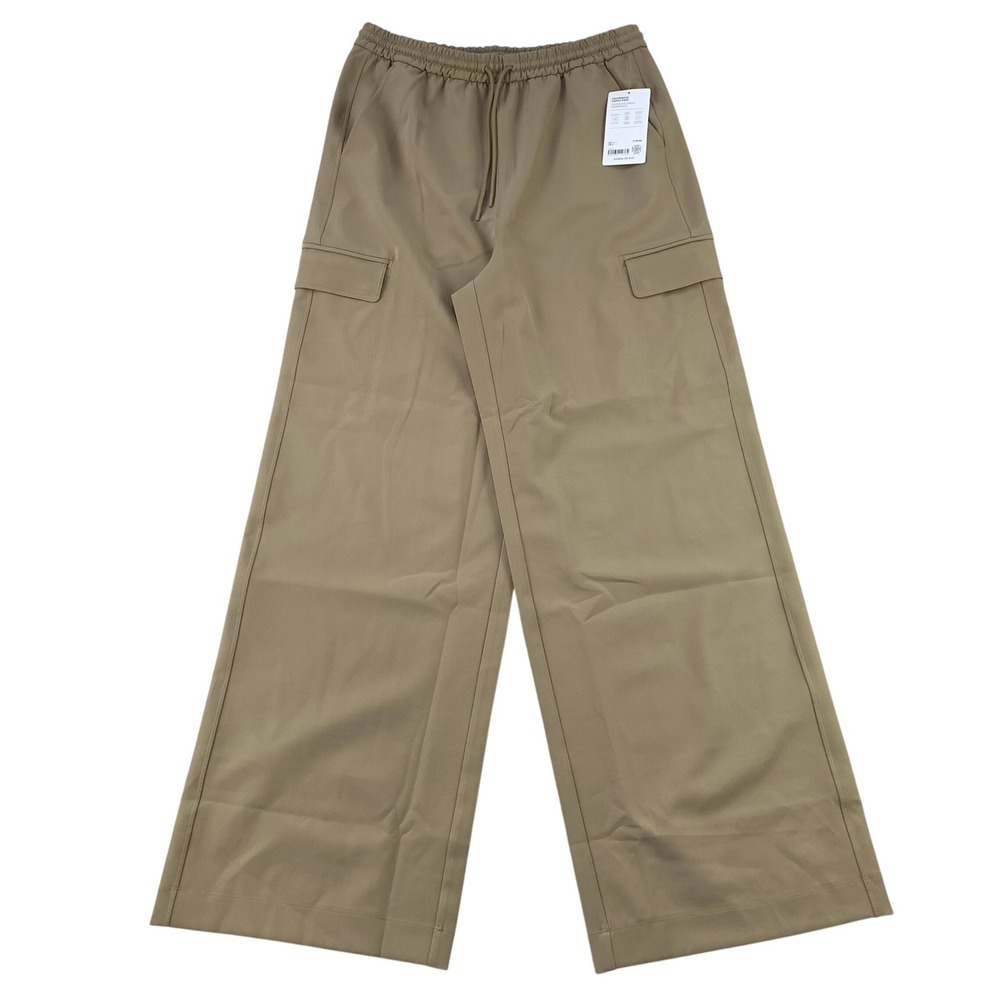 Athleta Promenade Cargo Pant Women M NWT Tall Tan Wide Leg High Rise Pocket